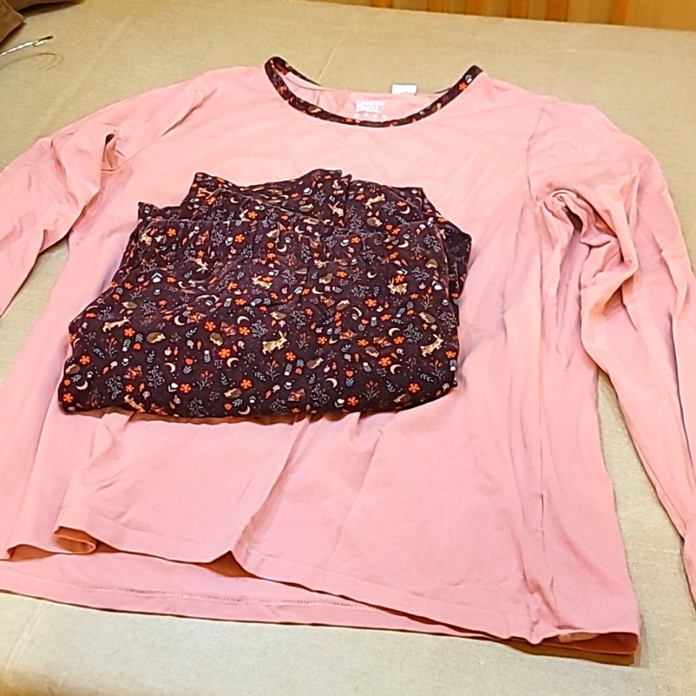 Lands' End cotton winter pajama set, XL